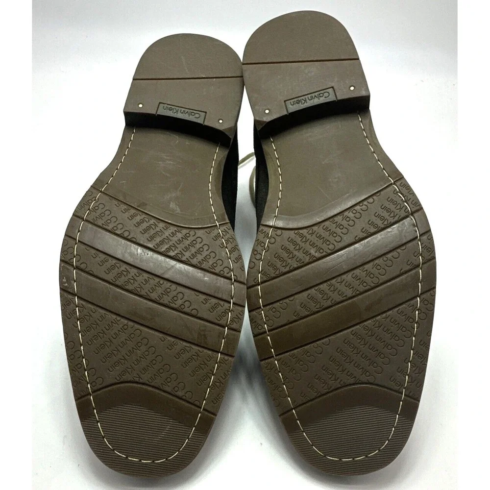 Calvin Klein Wilson Mens Size 9.5 M Gray Suede Chukka Ankle Boots